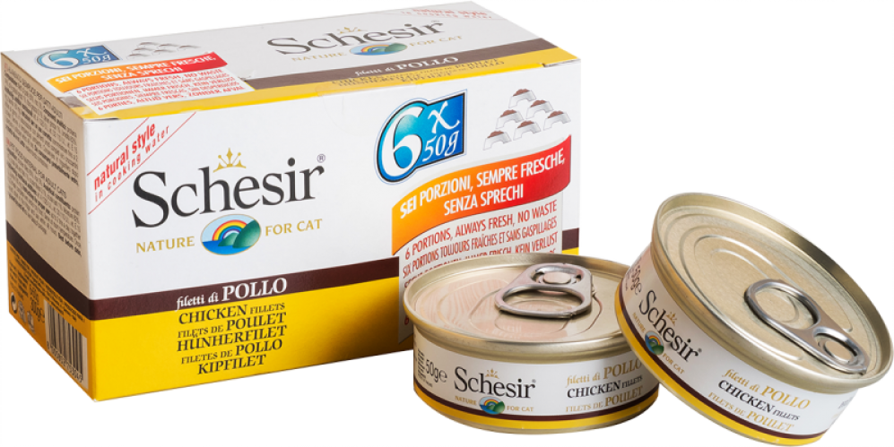 Schesir Multipack Cat Piletina i Pirinač 6x50g